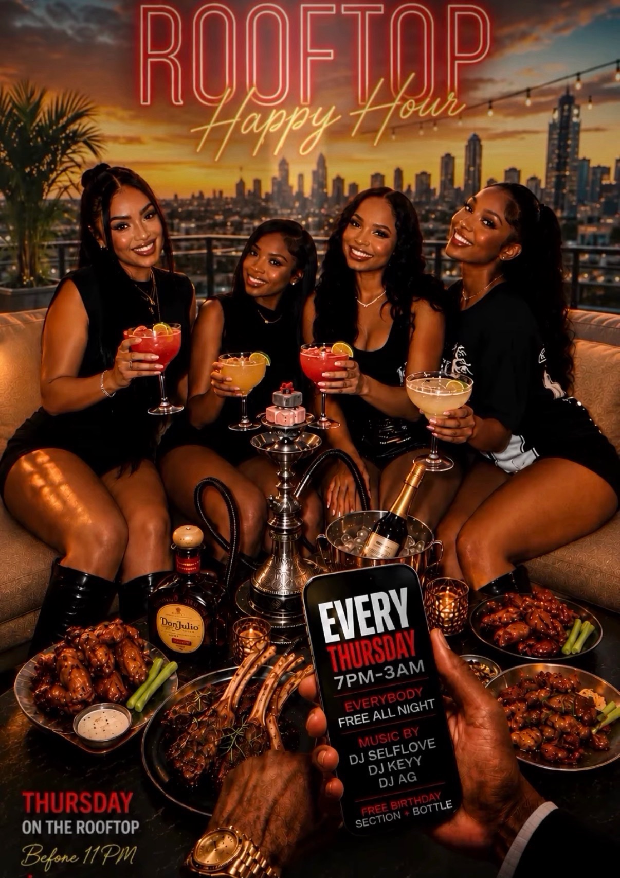PRESS PLAY THURSDAY: ROOFTOP HAPPY HOUR!