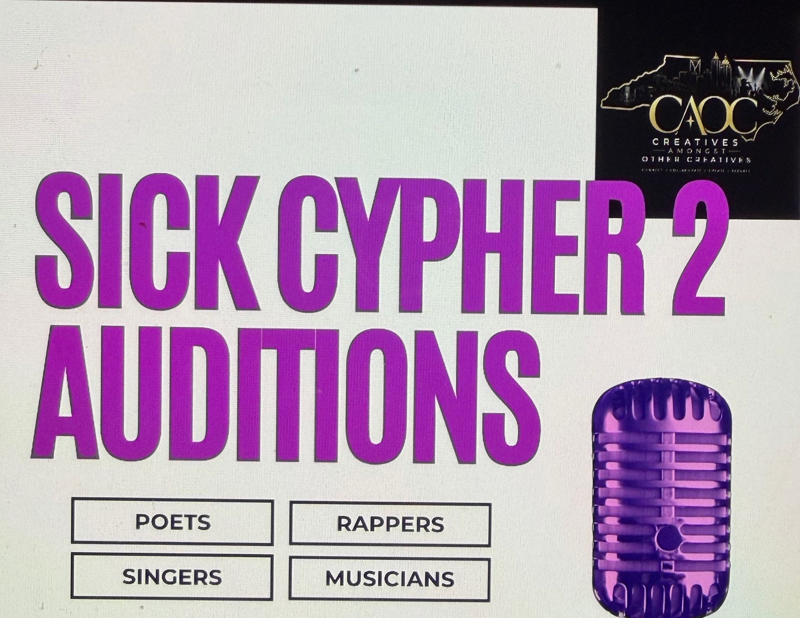 Sick cypher 2 auditions