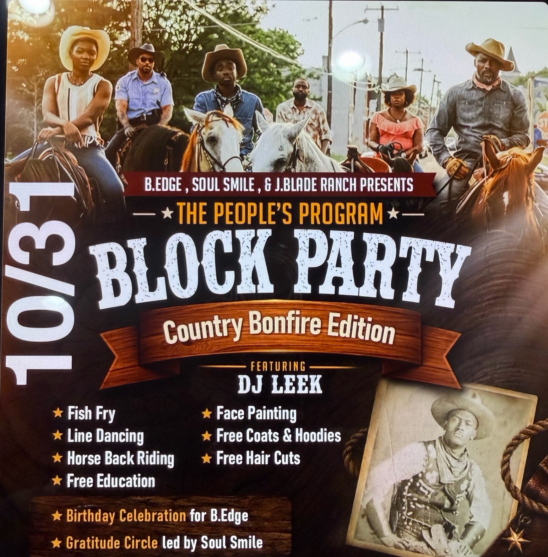 THE PEOPLES PROGRAM : BLOCK PARTY. COUNTRY BONFIRE EDITION